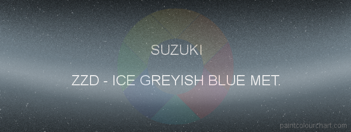 Suzuki paint ZZD Ice Greyish Blue Met.