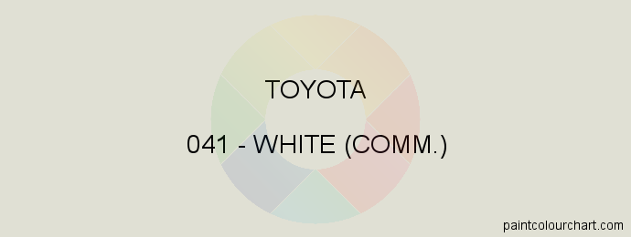 Toyota paint 041 White (comm.)