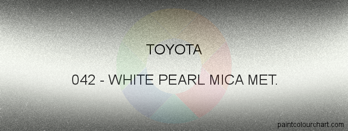 Toyota paint 042 White Pearl Mica Met.