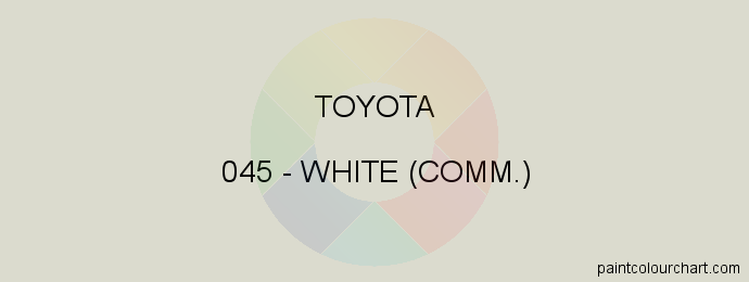 Toyota paint 045 White (comm.)
