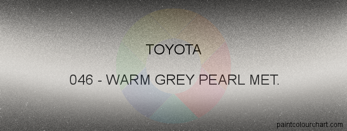 Toyota paint 046 Warm Grey Pearl Met.