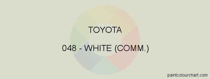 Toyota paint 048 White (comm.)