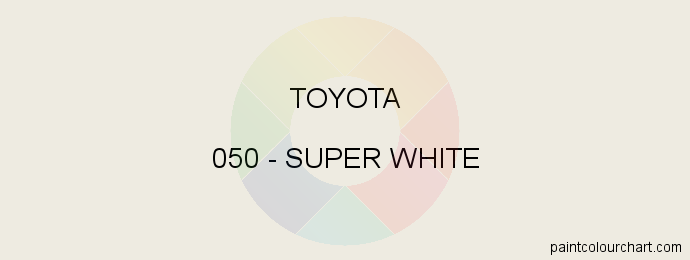 Toyota paint 050 Super White