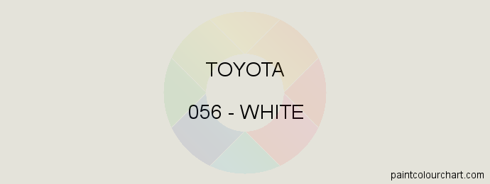 Toyota paint 056 White