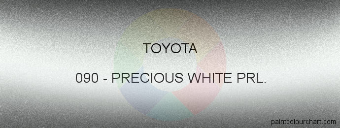 Toyota paint 090 Precious White Prl.