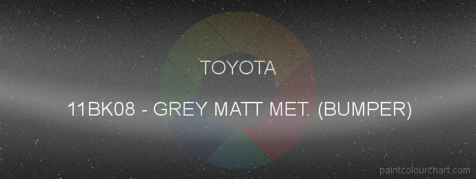 Toyota paint 11BK08 Grey Matt Met. (bumper)