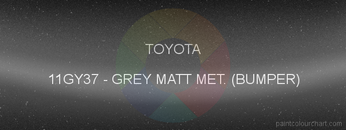 Toyota paint 11GY37 Grey Matt Met. (bumper)