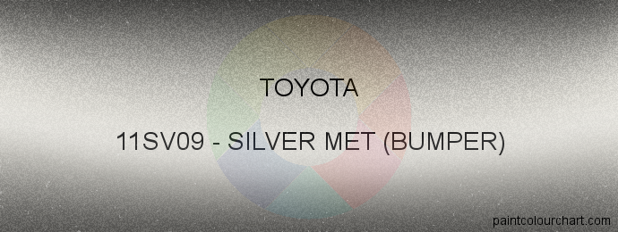 Toyota paint 11SV09 Silver Met (bumper)