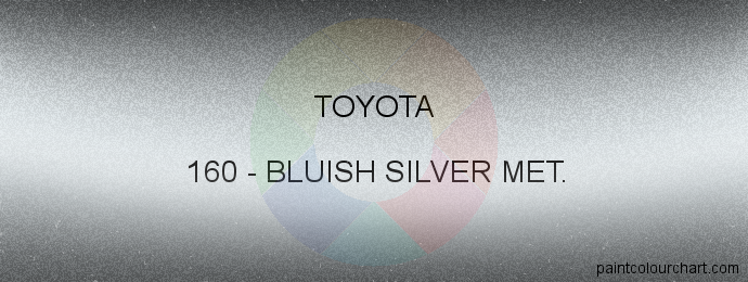 Toyota paint 160 Bluish Silver Met.