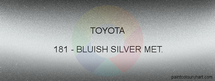 Toyota paint 181 Bluish Silver Met.