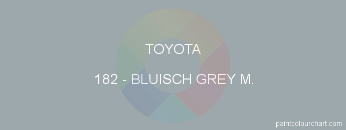 Toyota paint 182 Bluisch Grey M.