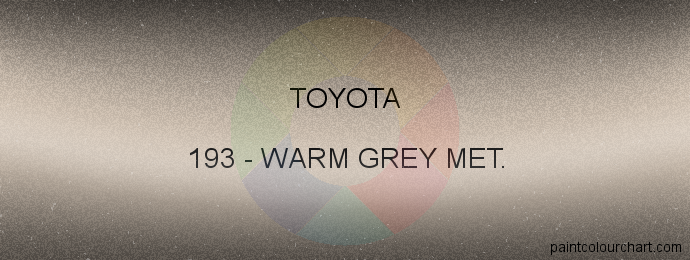 Toyota paint 193 Warm Grey Met.