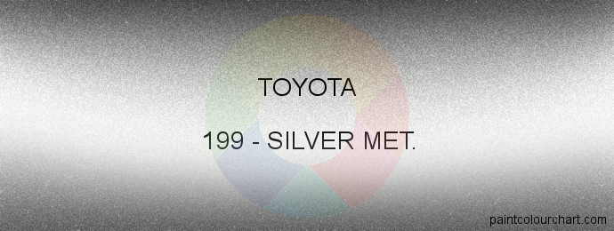 Toyota paint 199 Silver Met.