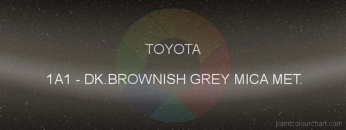 Toyota paint 1A1 Dk.brownish Grey Mica Met.