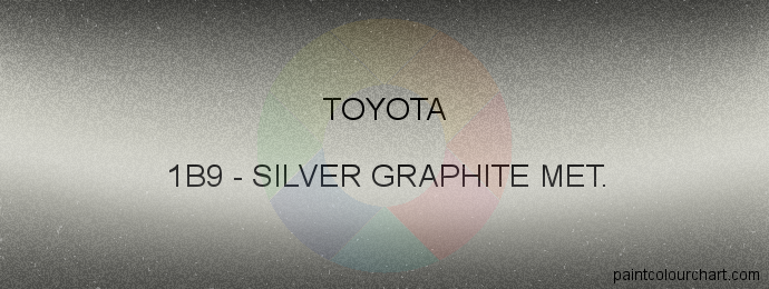 Toyota paint 1B9 Silver Graphite Met.