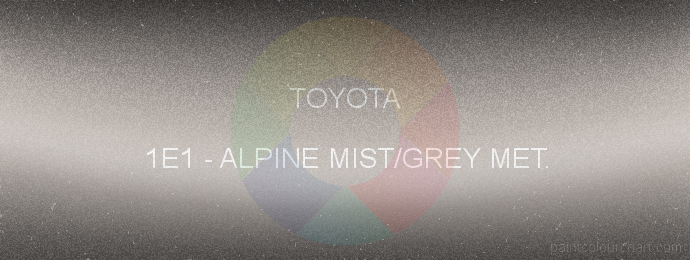 Toyota paint 1E1 Alpine Mist/grey Met.