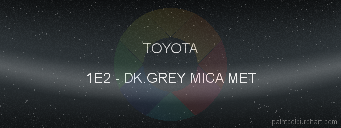 Toyota paint 1E2 Dk.grey Mica Met.