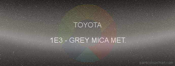 Toyota paint 1E3 Grey Mica Met.