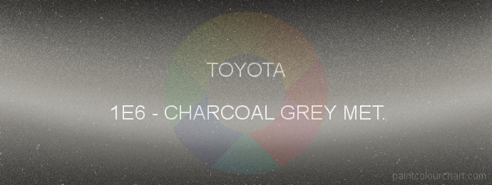 Toyota paint 1E6 Charcoal Grey Met.