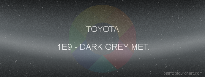 Toyota paint 1E9 Dark Grey Met.