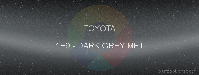 Toyota paint 1E9 Dark Grey Met.