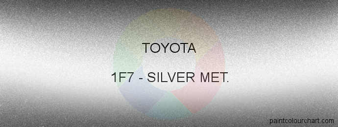 Toyota paint 1F7 Silver Met.