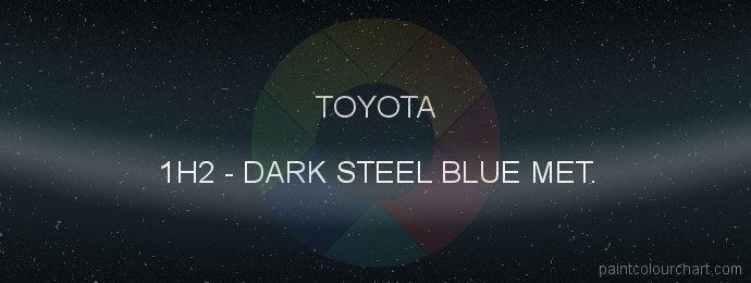 Toyota paint 1H2 Dark Steel Blue Met.