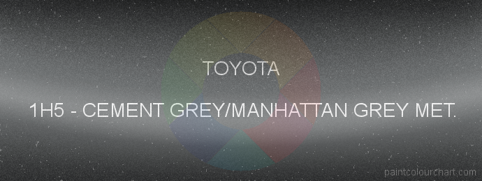 Toyota paint 1H5 Cement Grey/manhattan Grey Met.