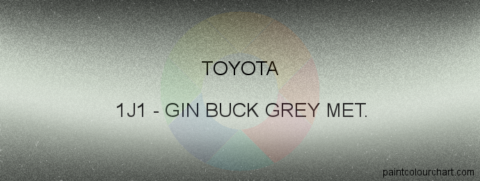 Toyota paint 1J1 Gin Buck Grey Met.