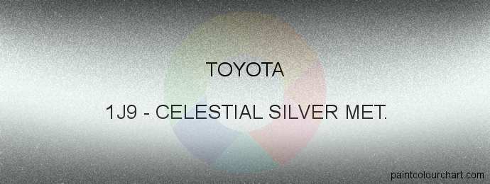 Toyota paint 1J9 Celestial Silver Met.