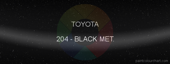 Toyota paint 204 Black Met.