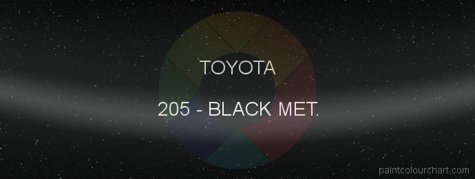 Toyota paint 205 Black Met.