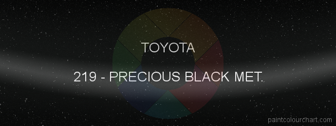 Toyota paint 219 Precious Black Met.