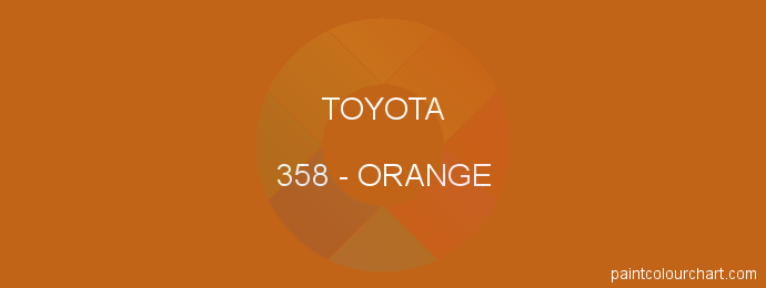 Toyota paint 358 Orange