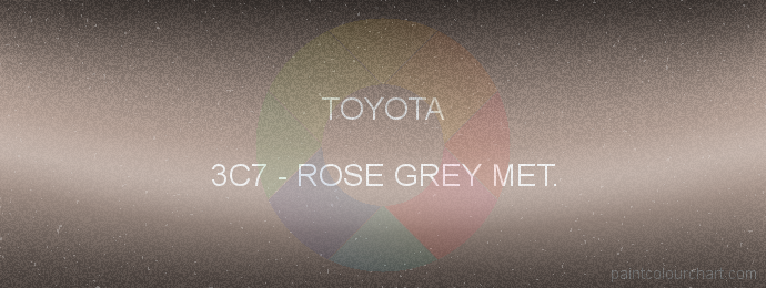 Toyota paint 3C7 Rose Grey Met.