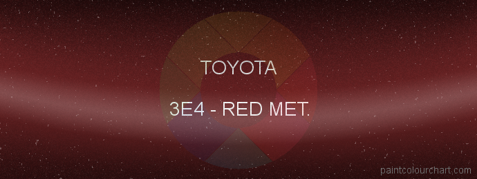Toyota paint 3E4 Red Met.