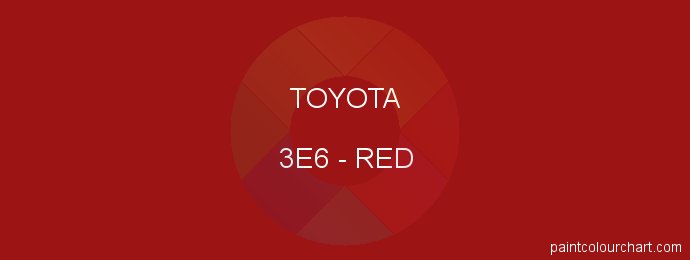 Toyota paint 3E6 Red