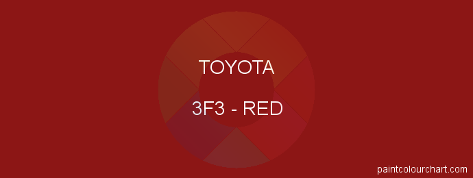 Toyota paint 3F3 Red