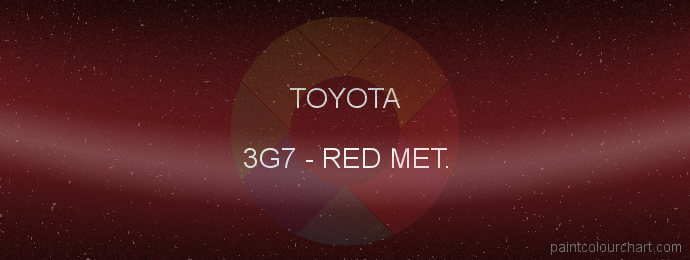 Toyota paint 3G7 Red Met.