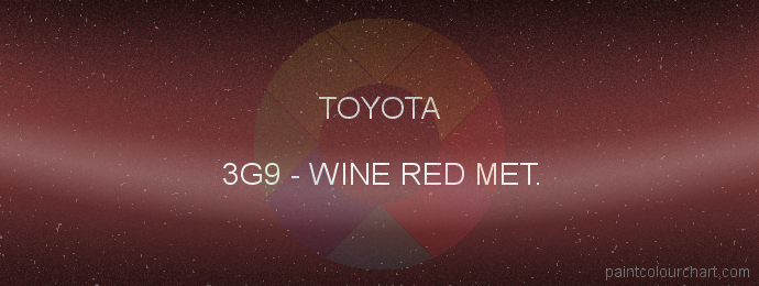 Toyota paint 3G9 Wine Red Met.