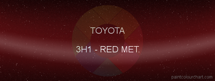 Toyota paint 3H1 Red Met.