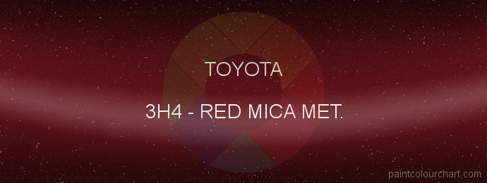 Toyota paint 3H4 Red Mica Met.