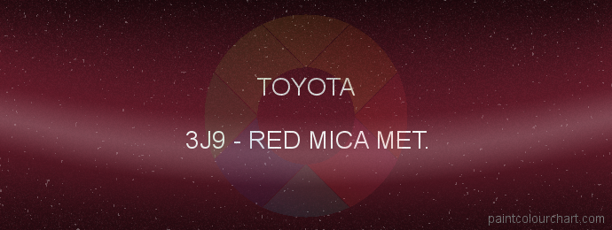 Toyota paint 3J9 Red Mica Met.