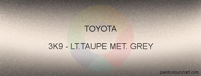 Toyota paint 3K9 Lt.taupe Met. Grey