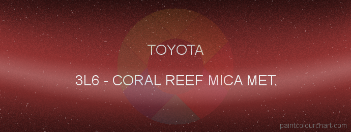 Toyota paint 3L6 Coral Reef Mica Met.