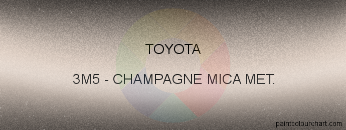 Toyota paint 3M5 Champagne Mica Met.