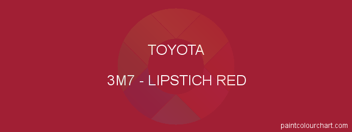 Toyota paint 3M7 Lipstich Red