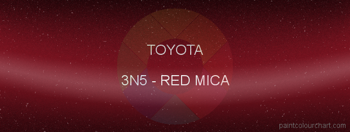 Toyota paint 3N5 Red Mica