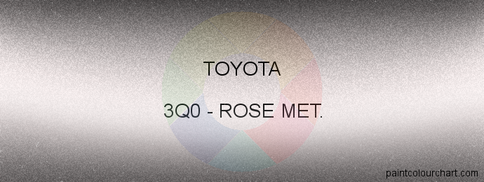 Toyota paint 3Q0 Rose Met.