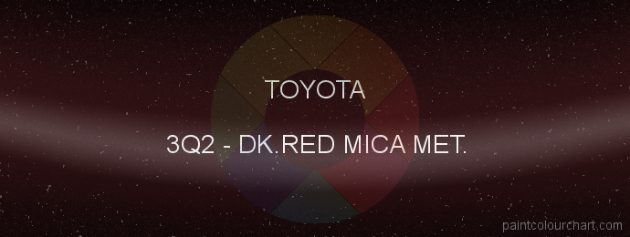 Toyota paint 3Q2 Dk.red Mica Met.